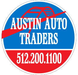 Austin Auto Traders logo, 512-200-1100.