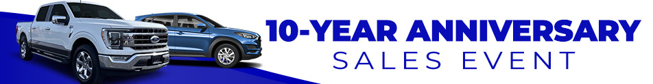 10 Year Anniversary Sales banner